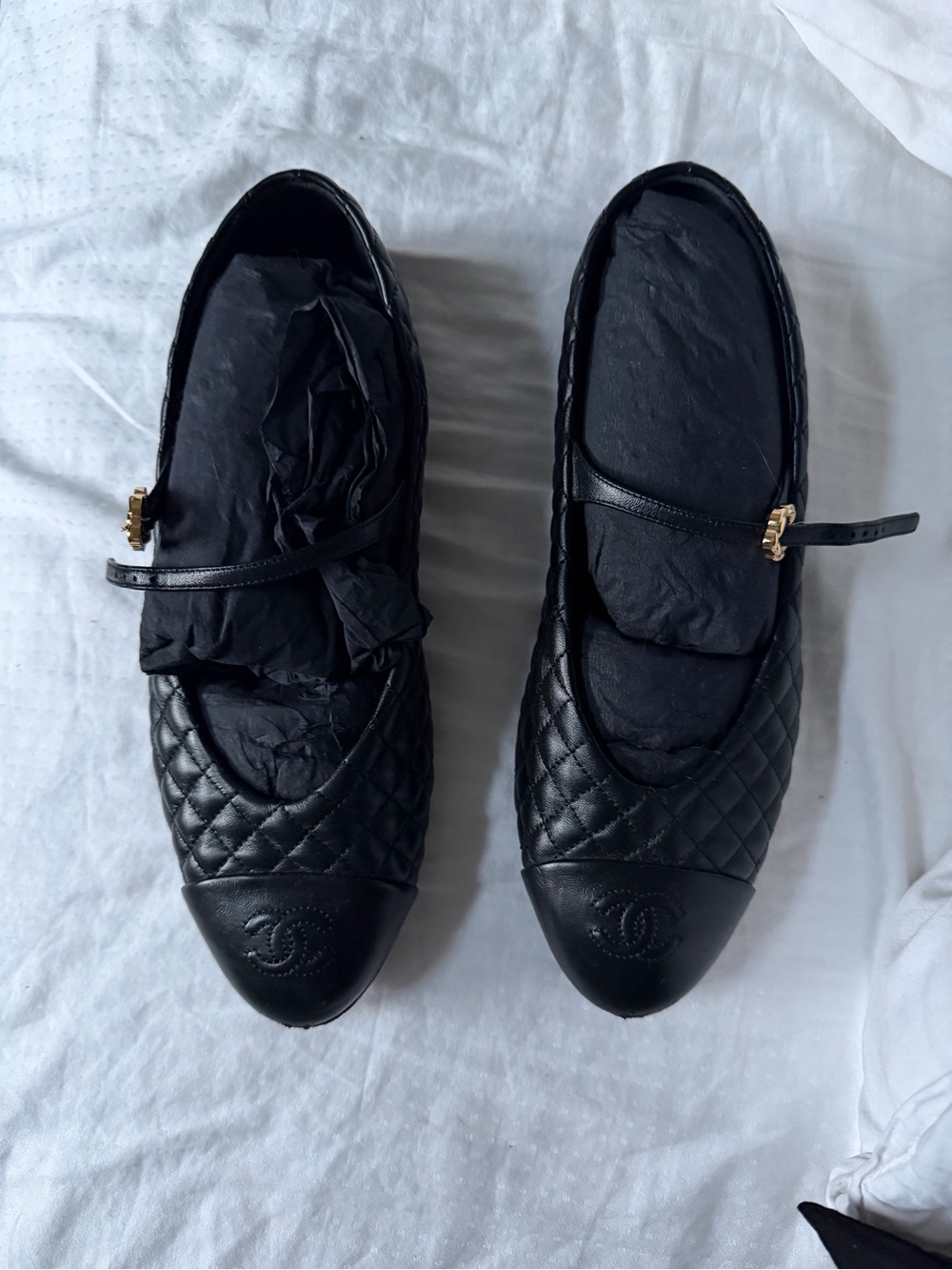 CHANEL Mary Jane Ballet Flats